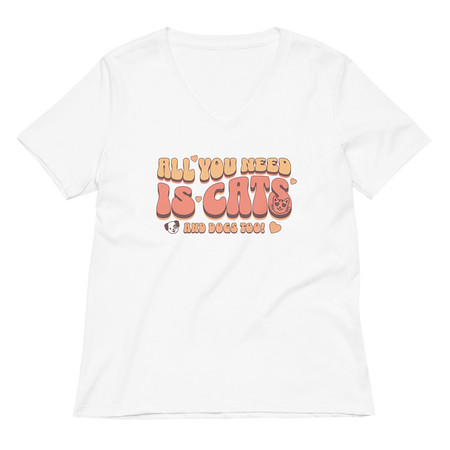 [ID: 782-G52] All You Need Women's Relaxed V-Neck T-Shirt