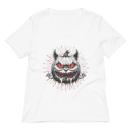 [ID: 782-G104] Ask Forgiveness Women's Relaxed V-Neck T-Shirt