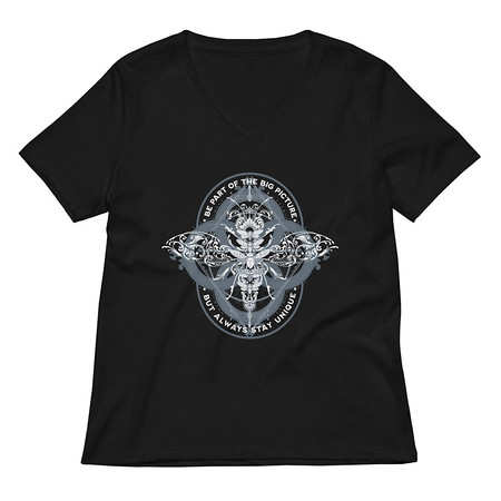 [ID: 782-G159] Be Part of the Big Picture - Insect Women's Relaxed V-Neck T-Shirt