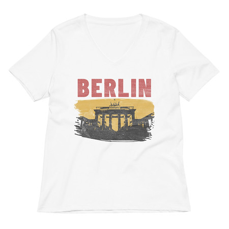 [ID: 782-G184] Berlin Women's Relaxed V-Neck T-Shirt