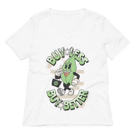 [ID: 782-G303] Buy Less- Buy Better Women's Relaxed V-Neck T-Shirt