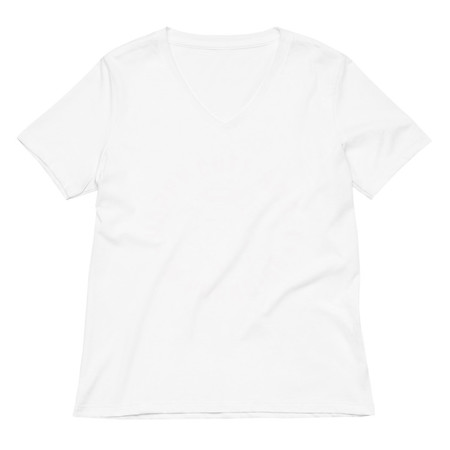 [ID: 782-G449] Cute Angel - Wings Women's Relaxed V-Neck T-Shirt