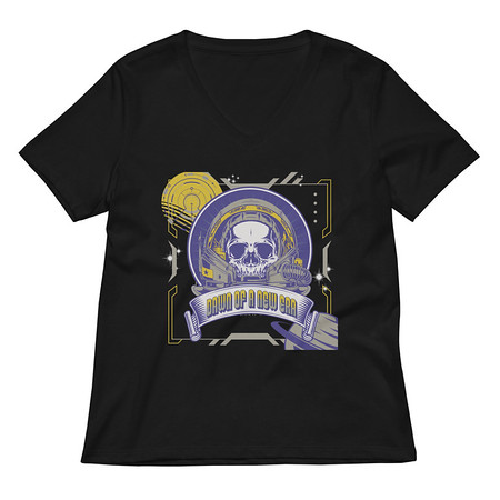 [ID: 782-G469] DAWN OF A NEW ERA Women's Relaxed V-Neck T-Shirt
