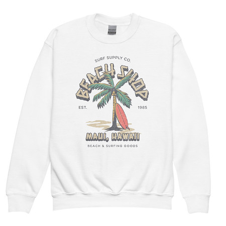 [ID: 677-G169] Beach Shop Youth Crew Neck Sweatshirt