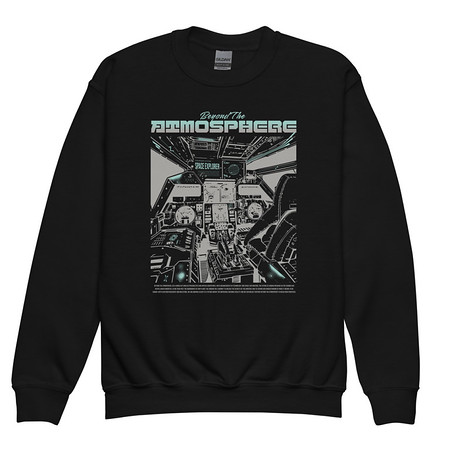 [ID: 677-G199] Beyond The Atmosphere Youth Crew Neck Sweatshirt
