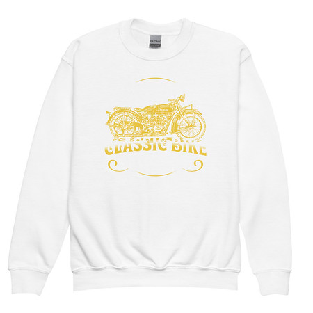 [ID: 677-G380] Classic Bike Youth Crew Neck Sweatshirt
