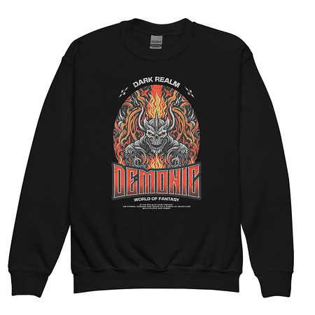[ID: 677-G488] Demonic Youth Crew Neck Sweatshirt