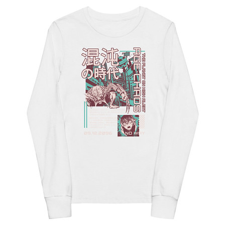 [ID: 511-G34] Age of Chaos - Japanese Anime Youth Long Sleeve Tee