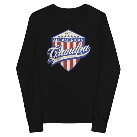 [ID: 511-G41] all american grandpa Youth Long Sleeve Tee