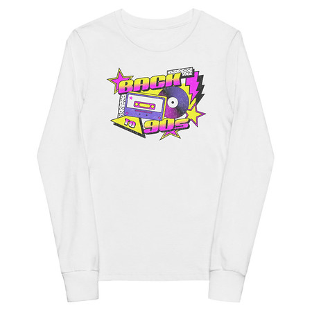 [ID: 511-G123] Back to 90s Youth Long Sleeve Tee