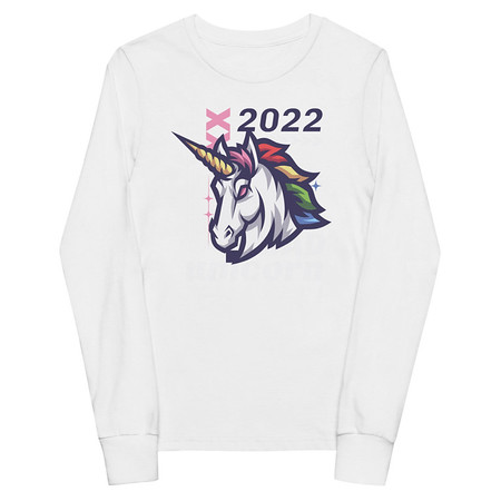 [ID: 511-G128] Bad Unicorn - Horse Youth Long Sleeve Tee