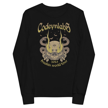 [ID: 511-G137] Band Merchandise Tour Illustration Youth Long Sleeve Tee