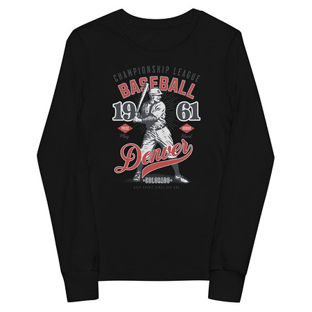 [ID: 511-G140] Baseball Championship League - University Sports Team Youth Long Sleeve Tee