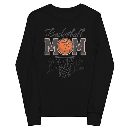 [ID: 511-G148] Basketball Mom - Mother's Day Youth Long Sleeve Tee