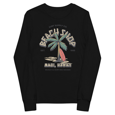 [ID: 511-G169] Beach Shop Youth Long Sleeve Tee