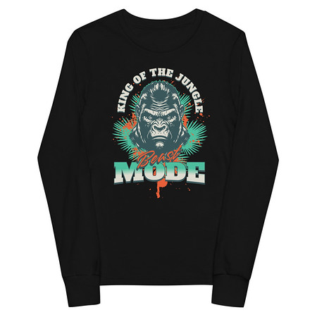 [ID: 511-G171] Beast Mode Youth Long Sleeve Tee