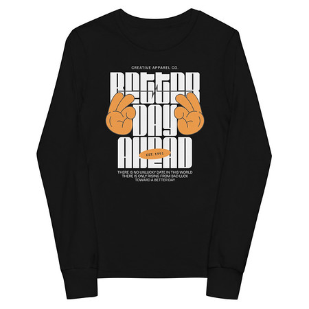 [ID: 511-G192] Better Day Ahead Youth Long Sleeve Tee