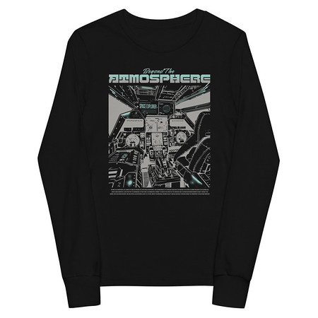 [ID: 511-G199] Beyond The Atmosphere Youth Long Sleeve Tee