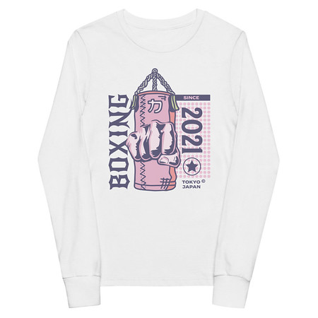 [ID: 511-G277] Boxing Fist - Punching Bag Youth Long Sleeve Tee