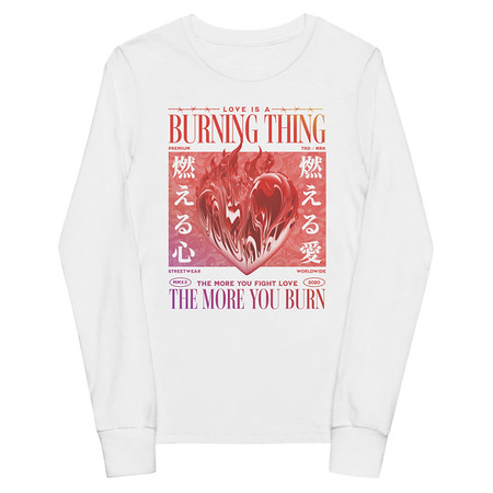 [ID: 511-G299] Burning Thing Youth Long Sleeve Tee