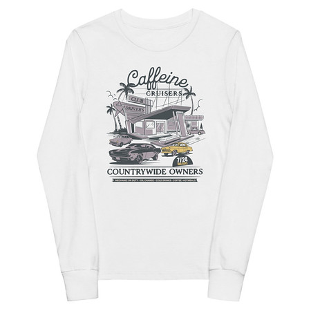 [ID: 511-G308] Caffeine Cruisers Youth Long Sleeve Tee