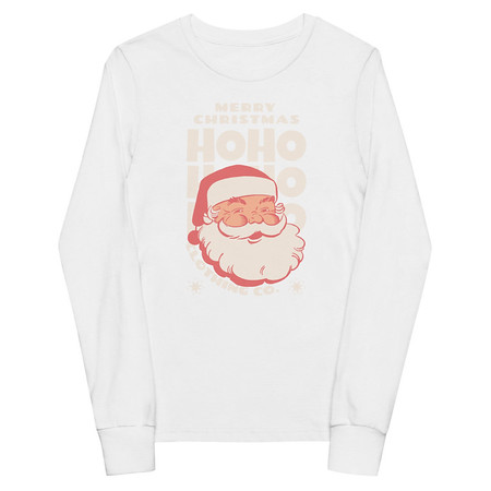 [ID: 511-G374] Christmas Season - Santa Claus Youth Long Sleeve Tee