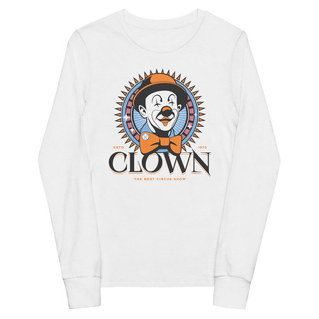 [ID: 511-G388] CLOWN LOGO Youth Long Sleeve Tee