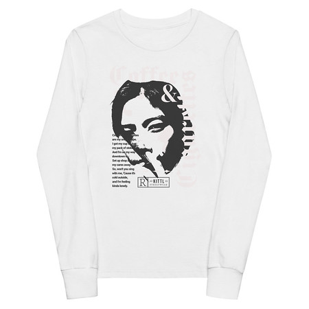 [ID: 511-G392] Coffee & Cigarettes Youth Long Sleeve Tee
