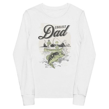 [ID: 511-G419] Coolest Dad Youth Long Sleeve Tee