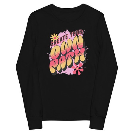 [ID: 511-G431] Create Your Own Path Youth Long Sleeve Tee
