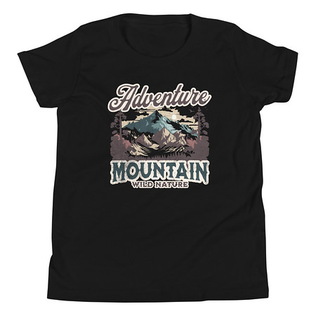 [ID: 307-G31] Adventure Mountain Wild Nature Youth Staple Tee