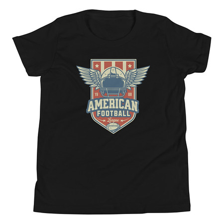 [ID: 307-G70] American Football League - Sports Helmet Youth Staple Tee
