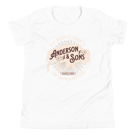 [ID: 307-G80] Anderson & Sons Leather Clothing - Buffalo Youth Staple Tee