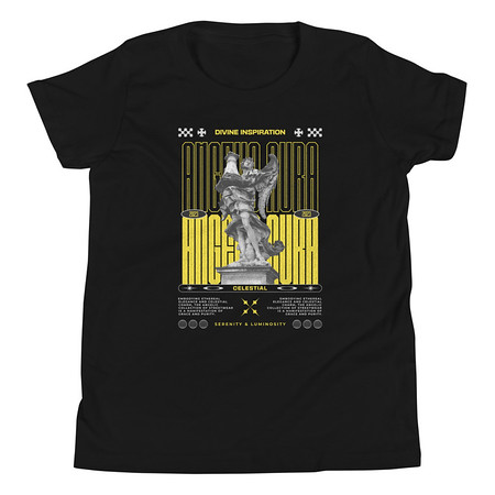 [ID: 307-G82] Angelic Aura Streetwear Youth Staple Tee