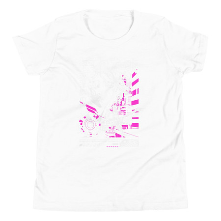 [ID: 307-G87] Anime Broken Wings - Neon Japanese Style Youth Staple Tee