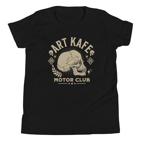 [ID: 307-G103] Art Kafe Motor Club Youth Staple Tee