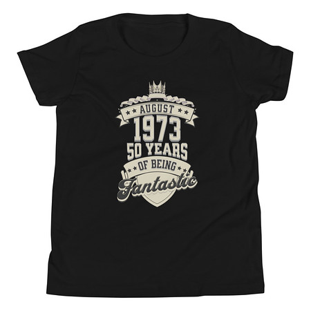 [ID: 307-G114] August 1973 - 50 Years Of Being Fantastic Youth Staple Tee