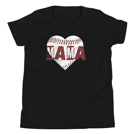 [ID: 307-G142] Baseball MAMA Youth Staple Tee