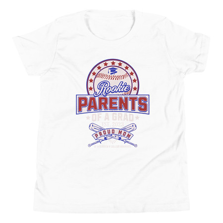 [ID: 307-G143] Baseball Mom Of A Graduate Youth Staple Tee