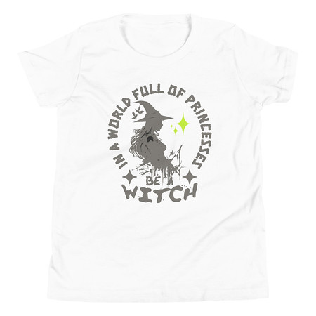 [ID: 307-G153] Be A Witch Youth Staple Tee
