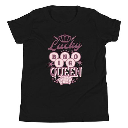 [ID: 307-G209] Bingo Queen - Retro Crown Youth Staple Tee