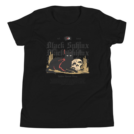 [ID: 307-G230] Black Sphinx Youth Staple Tee