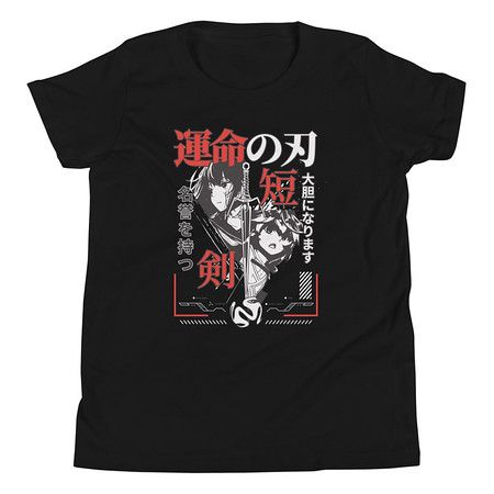 [ID: 307-G234] Blades of Fate - Japanese Manga Anime Youth Staple Tee