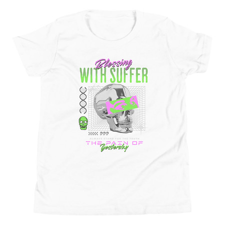 [ID: 307-G235] Blessing With Suffer Youth Staple Tee