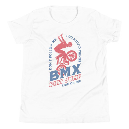 [ID: 307-G244] BMX Dirt Jump - Extreme Sports Youth Staple Tee