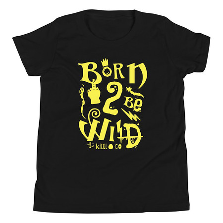 [ID: 307-G255] Born 2 Be Wild Youth Staple Tee