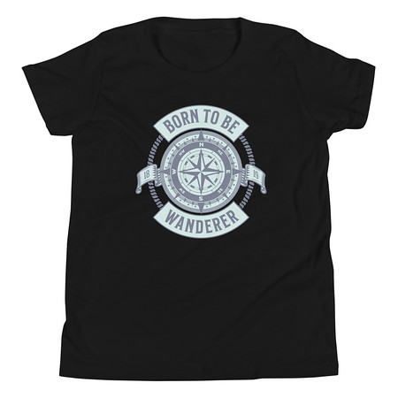 [ID: 307-G261] Born to be Wanderer - Compass Youth Staple Tee