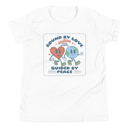 [ID: 307-G272] BOUND BY LOVE Youth Staple Tee