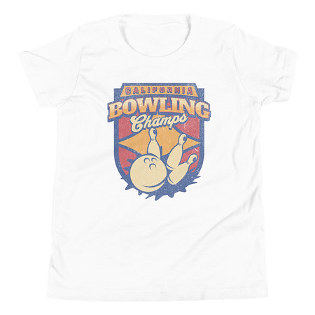 [ID: 307-G275] Bowling Championship - Retro Athlectic Sports Youth Staple Tee
