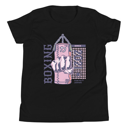 [ID: 307-G277] Boxing Fist - Punching Bag Youth Staple Tee